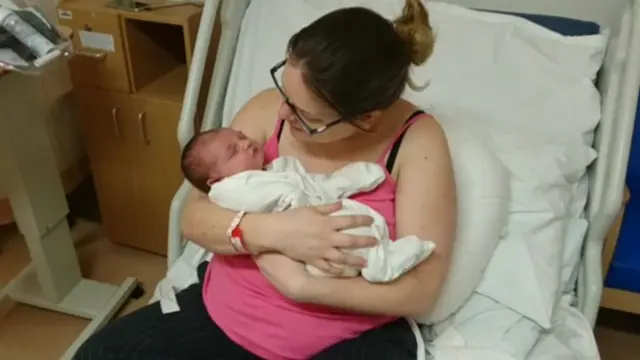 Laura with baby Jacob