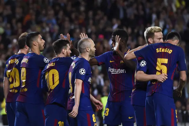 Barcelona celebrate
