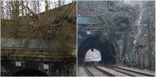 Debris on tracks