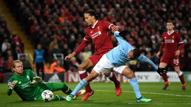 Liverpool defending
