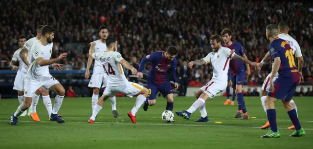 Daniele De Rossi scores an own goal
