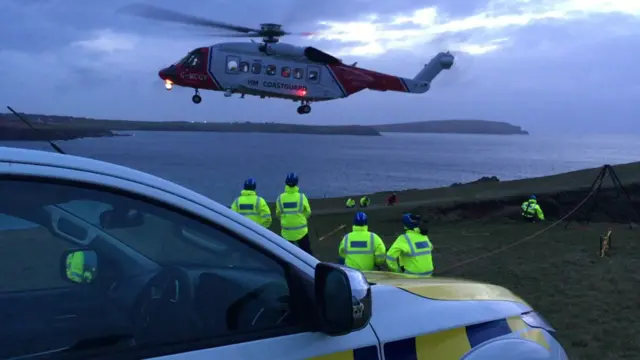 Coastguard helicopter