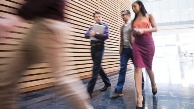 People walking
