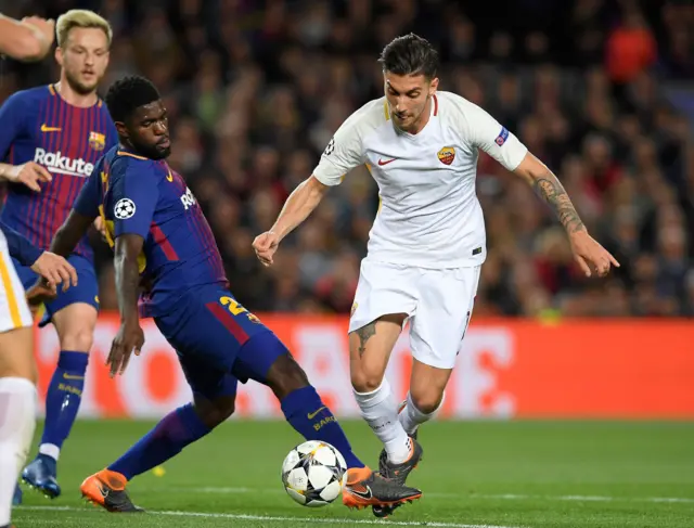 Samuel Umtiti foul