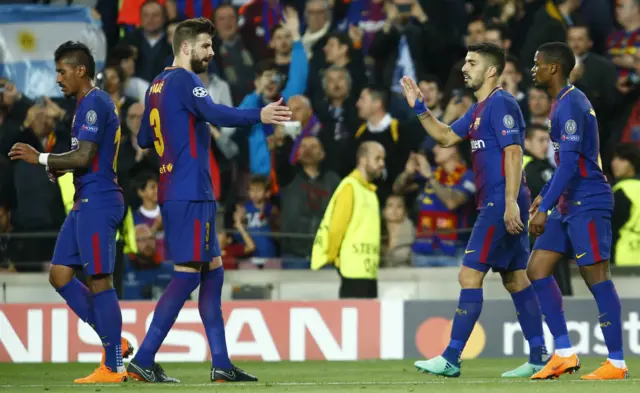 Barcelona celebrate