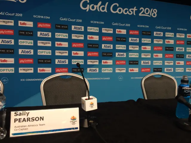 Press conference for Sally Pearson