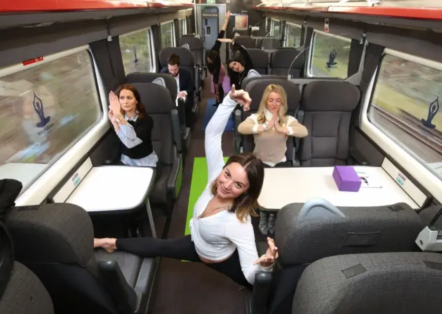 Chiltern Railways yoga class