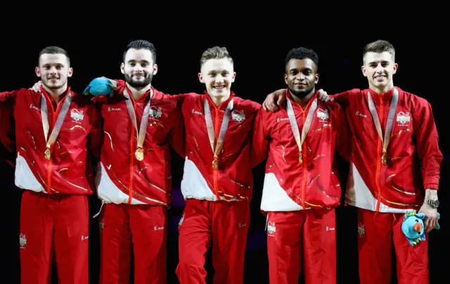 England men's gymnastics team