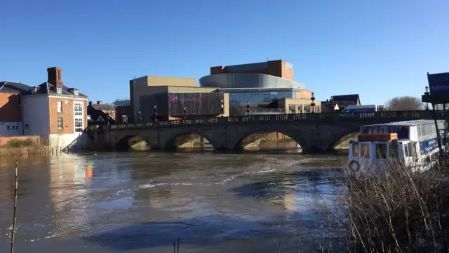 River Severn in Shrewsbury today