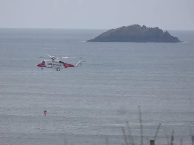 Newquay HM Coastguard search and rescue helicopter