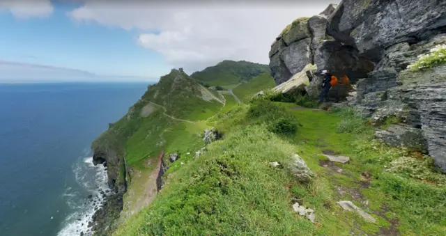 The Valley of the Rocks in Lynton