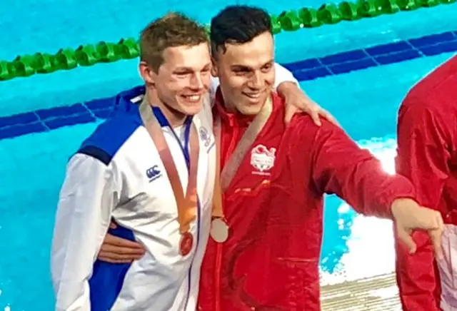 Scotland’s Duncan Scott and England’s James Guy