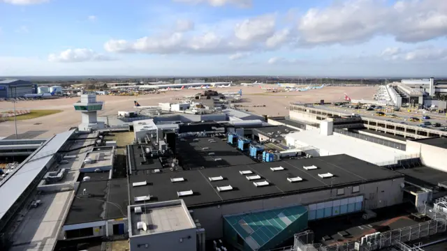 Manchester Airport from the air