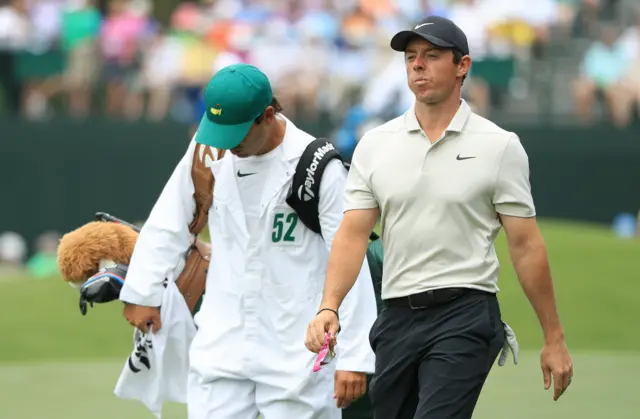 Rory McIlroy and Caddie