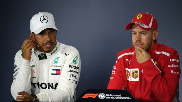 Lewis Hamilton and Sebastian Vettel