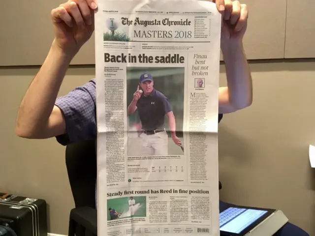 The Augusta Chronicle front page