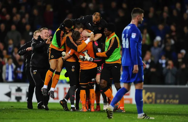 Wolves celebrate