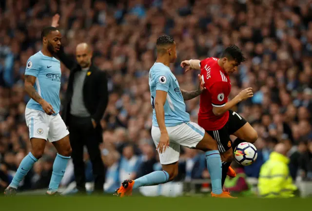 Raheem Sterling, Danilo and Alexis Sanchez