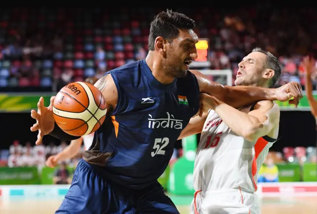 England v India basketball