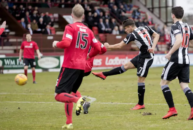 Kyle Magennis puts St Mirren in front