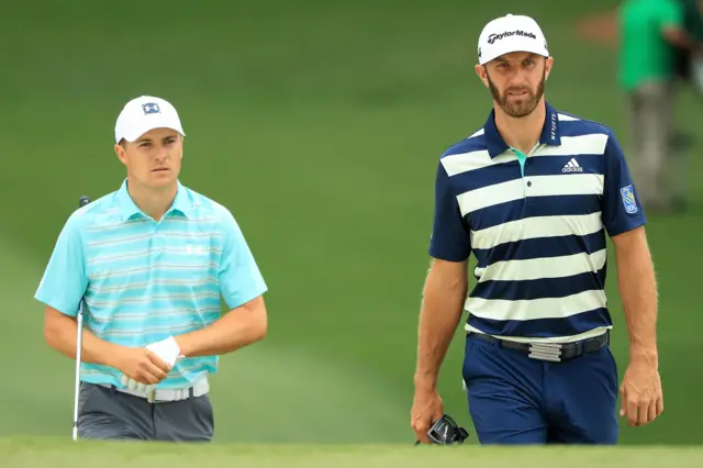 Jordan Spieth and Dustin Johnson