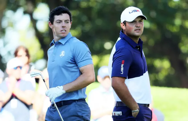 Rory McIlroy (left) and Patrick Reed