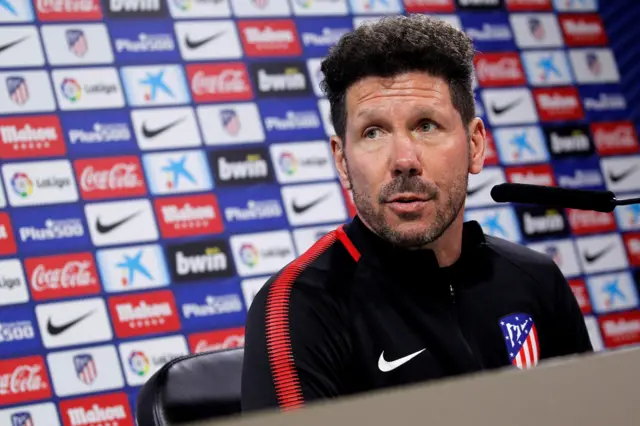 Atletico Madrid boss Diego Simeone