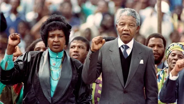 Winnie and Nelson Mandela