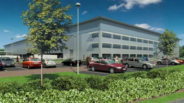 Impression of part of the proposed development at Redditch Eastern Gateway