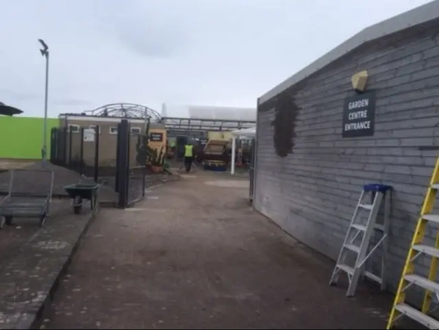 Strikes Garden Centre was almost totally destroyed in the fire