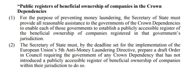 Parliament bill