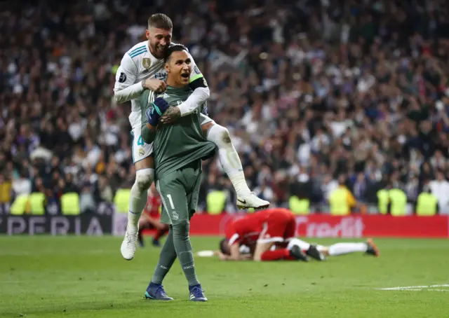 Keylor Navas and Sergio Ramos