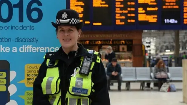 Officer at Glasgow Central station