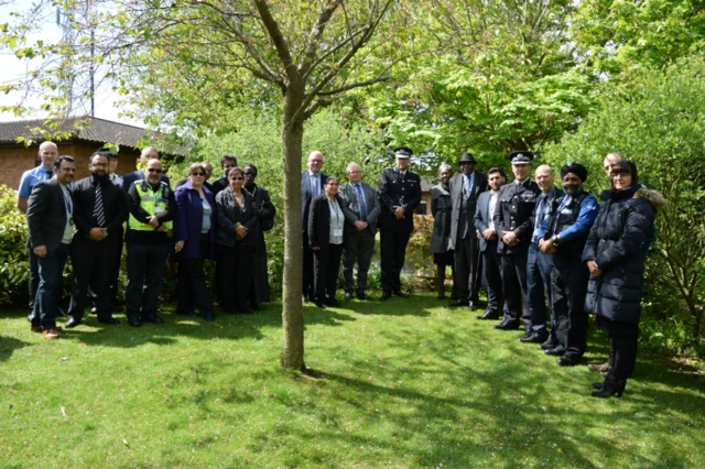 Unveiling of Stephen Lawrence tree