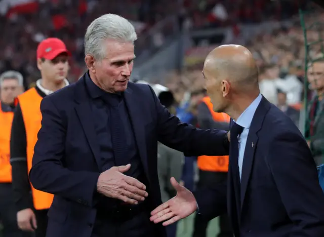 Jupp Heynckes and Zinedine Zidane