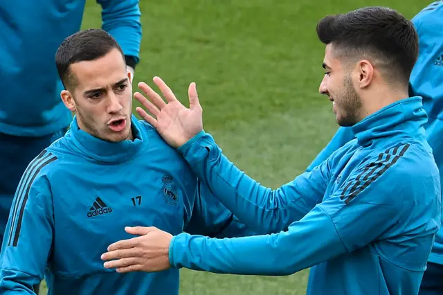 Lucas Vazquez and Marco Asensio