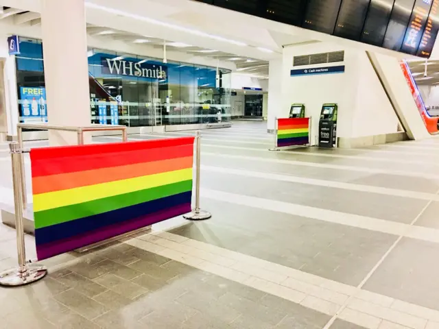 Pride rainbow barriers