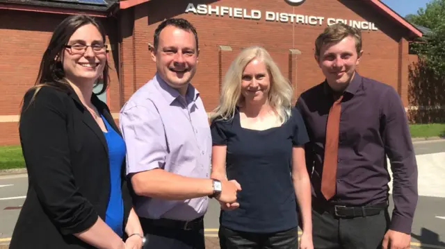 Melanie Darrington is welcomed into Ashfield Independents