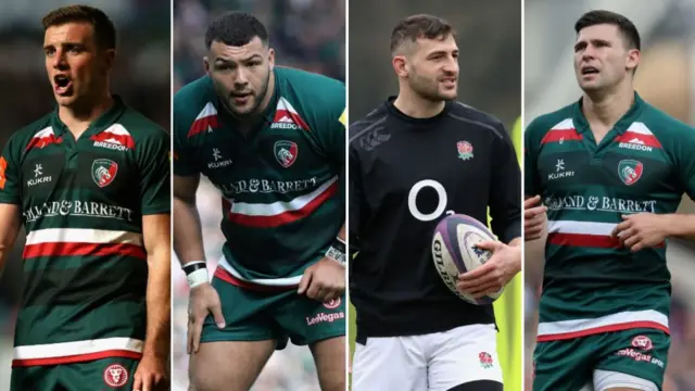 George Ford, Ellis Genge, Jonny May and Ben Youngs