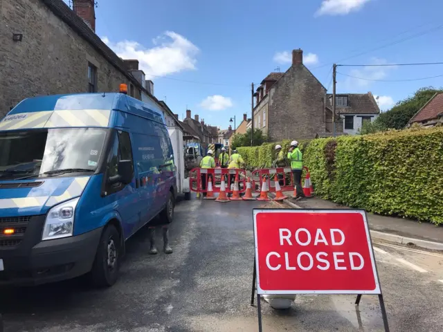 Workmen in Bruton