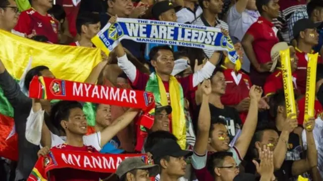 Leeds united in Myanmar