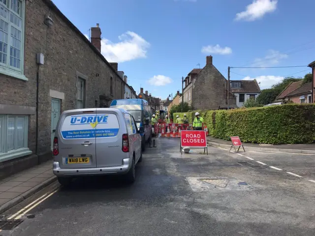 Workmen in Bruton