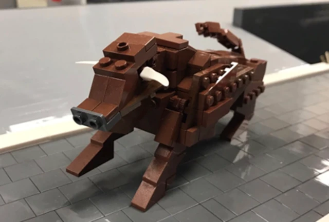 Bullring bull in Lego