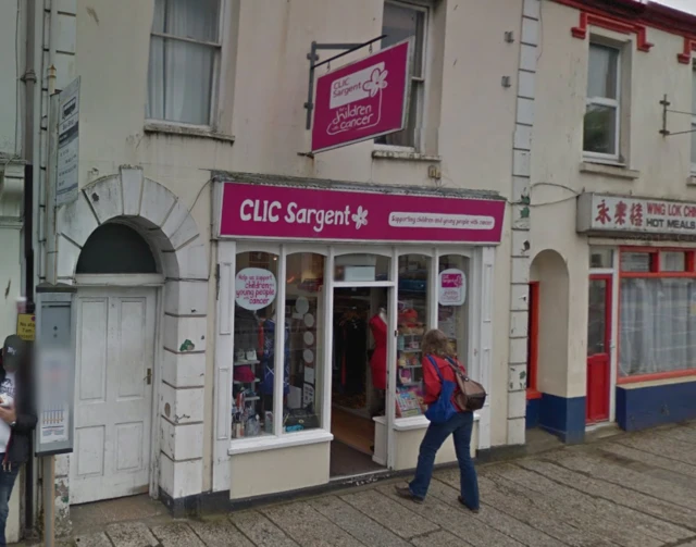 CLIC Sargent charity shop exterior