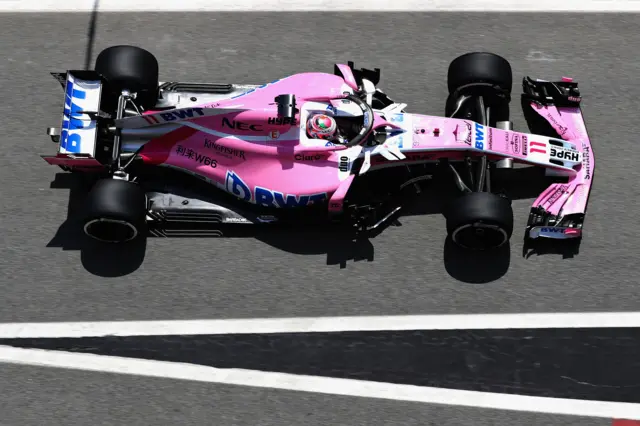 Sergio Perez of Force India