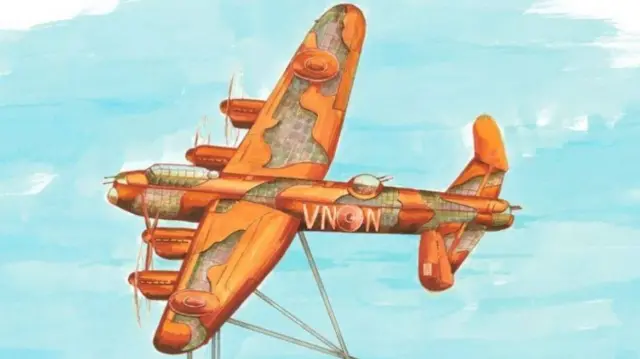 Artists impression of a Lancaster