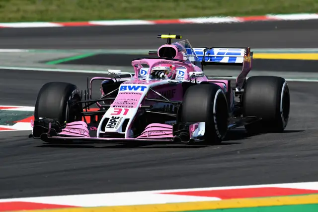 Esteban Ocon of Force India