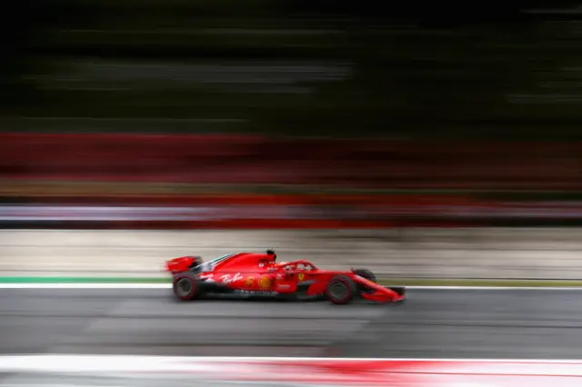 Sebastian Vettel of Ferrari