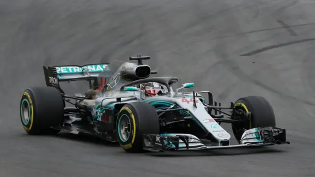 Lewis Hamilton of Mercedes