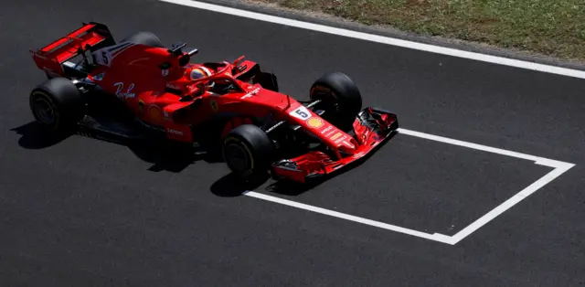 Sebastian Vettel of Ferrari